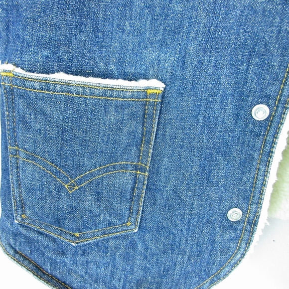 Vintage 1970's Levis Denim Vest, Sz S / M - Picture 5 of 7